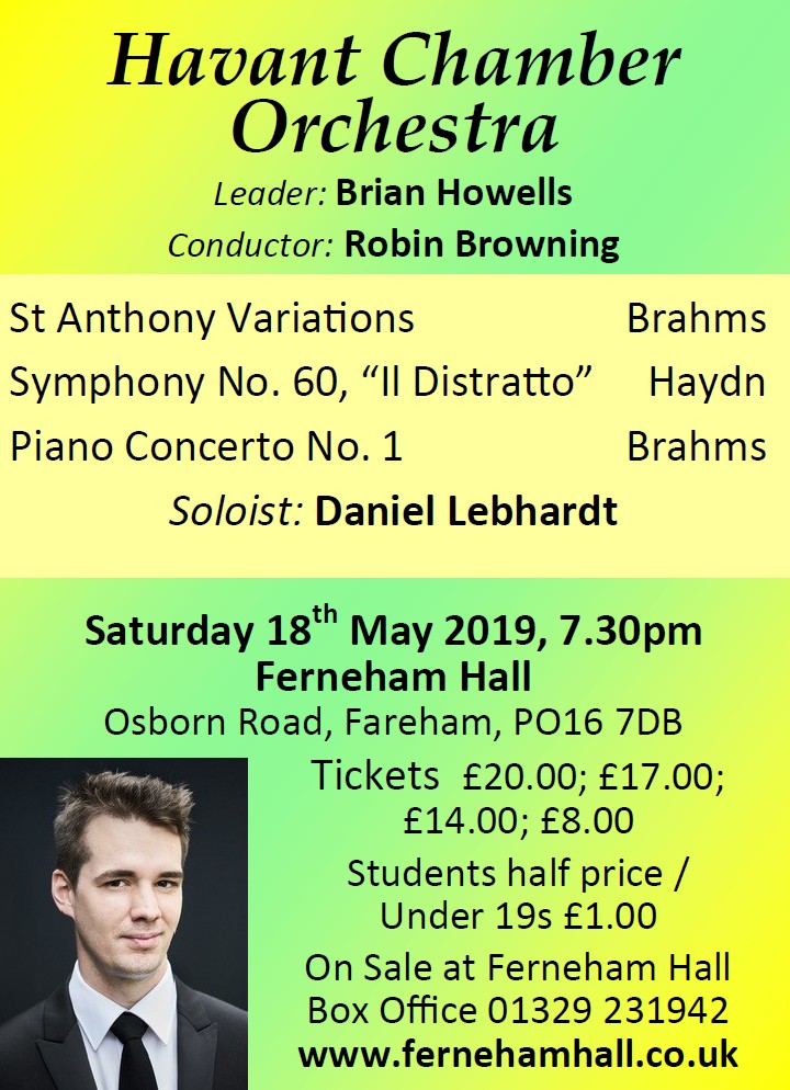 HCO Concert at Ferneham Hall 18th May 2019