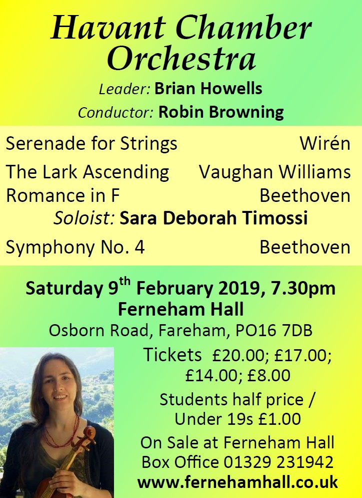 HCO Concert at Ferneham Hall 9th February 2019